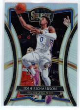 Josh Richardson 2019-20 Panini Select Premier Silver Holo Prizm SP #141 76ers