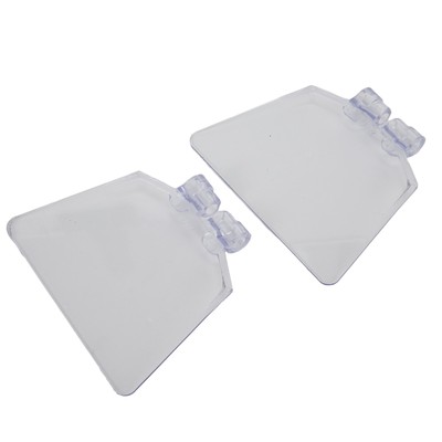 2pcs Replacement Transparent Guard Bench Grinder Eye Protection Safety Shields