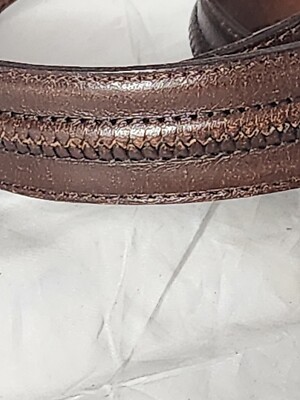 Johnston & Murphy Aniline Kipskin Shoulders Handcrafted Belt 