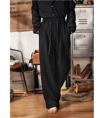 Mens Retro Loose Straight Pants Athletic Casual Sweatpants Hip Hop Trouser - Bild 4 von 10