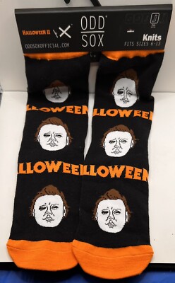 Odd Sox Halloween 2 Michael Myers Crew Socks Size 6-13 NEW with tag 
