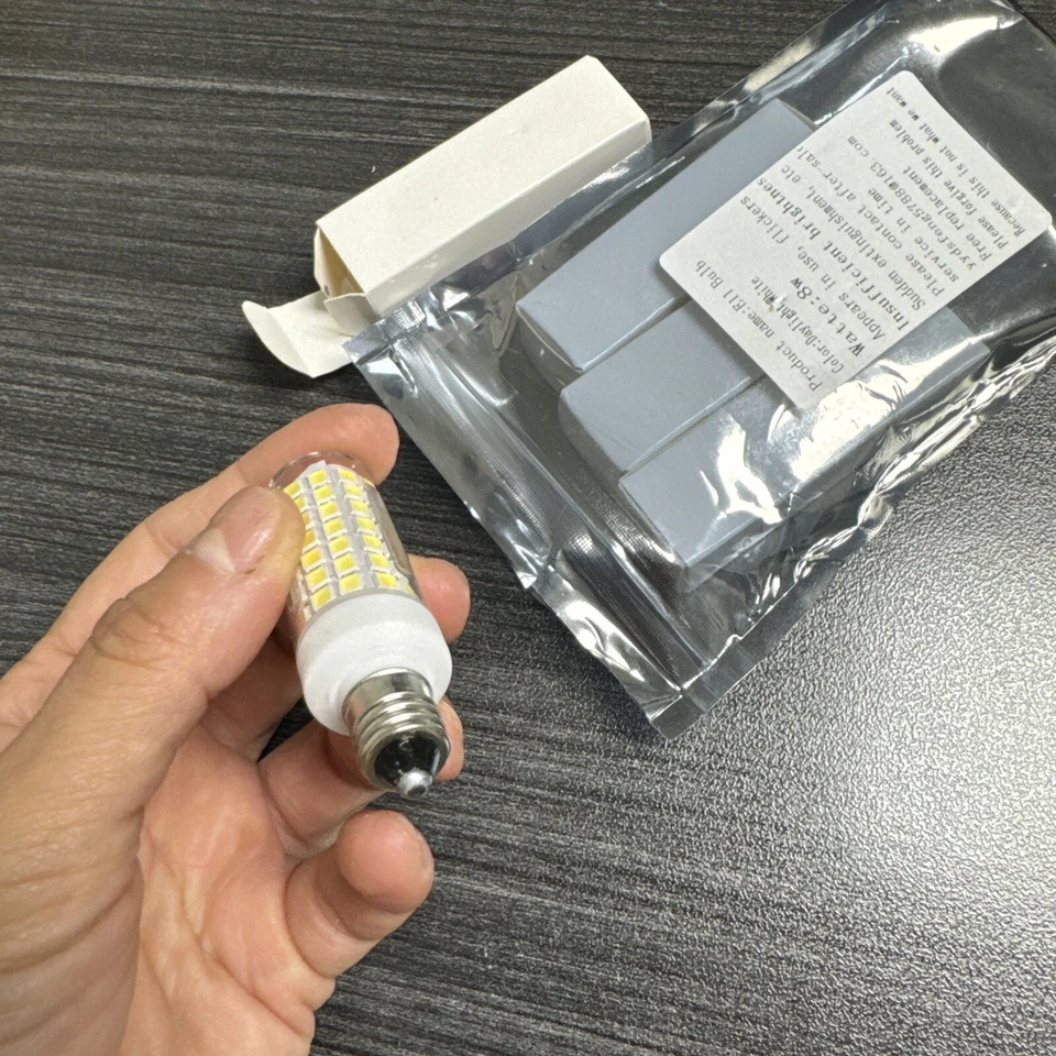 e11 led bulb 75 W 100w Hallogen Replacement  Jd T4  Daylight White 6000k  4 Pcs - Image 4 of 4