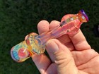 NEW Heady Glass Pipe Fumed Gold Silver Hand Blown Pocket Chillum JBD Chong Bong — photo 2