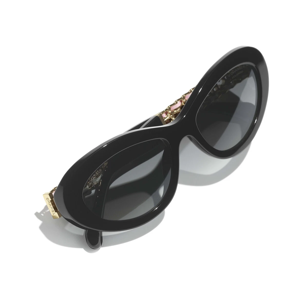 CHANEL Women's Black Cat Eye Sunglasses for sale | eBay