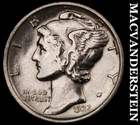 1937-D Mercury Dime- Silver- Scarce Better Date No Reserve #J13