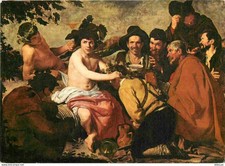 Postcard - Art - Painting - Diego Velasquez - Los Borrachos - The Drunken