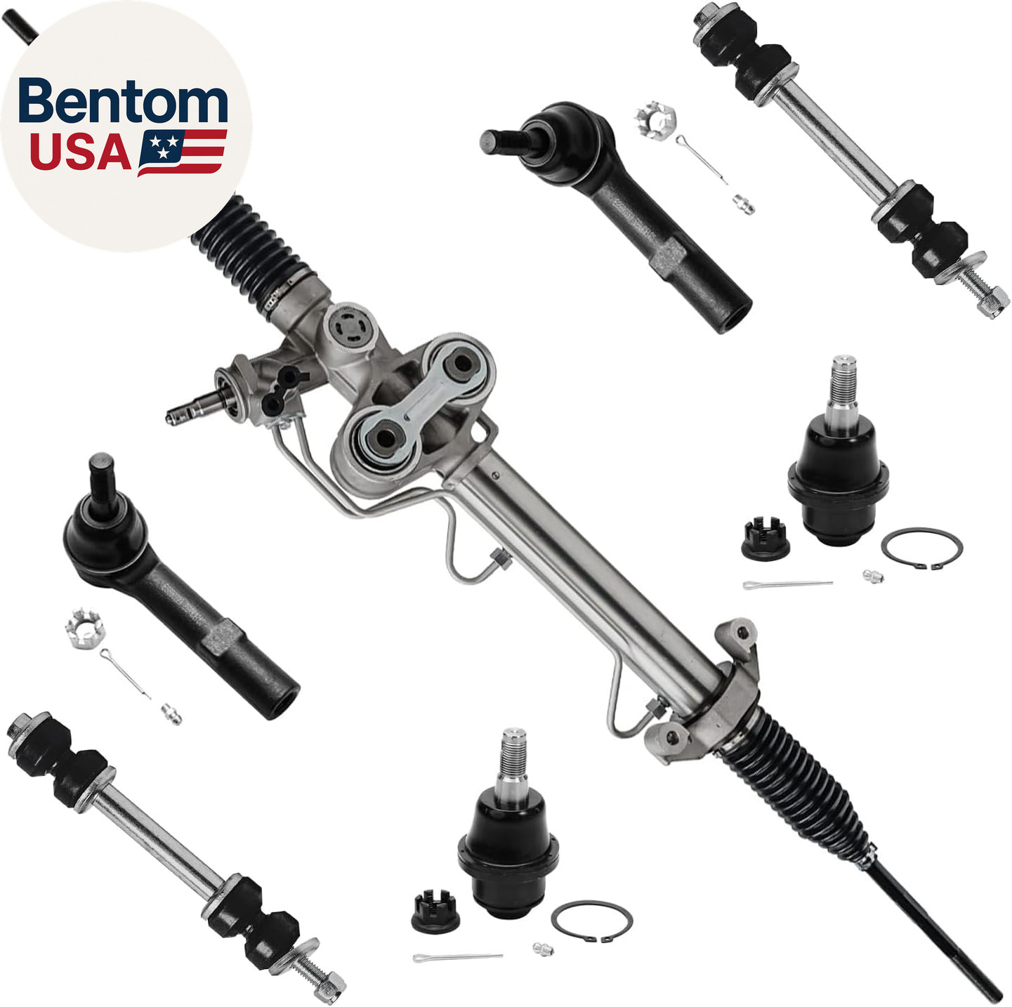 - Front 7Pc Rack and Pinion Kit for Silverado Sierra Yukon XL 1500 Tahoe Avalanc