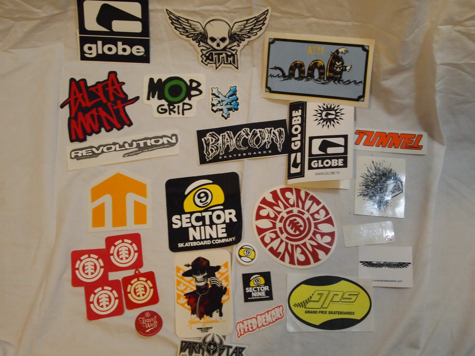 Longboard Stickers 90s-2000s Lot 25 Atm Sector 9 Globe