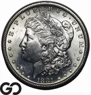 1881-S Morgan Silver Dollar Coin, Flashy Choice BU+