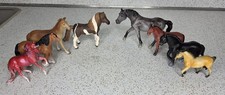 Vintage Miniature Horse Figurine Mixed Lot of 8 Toys Breyer Funrise ERTL Major