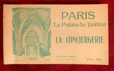 Album of 24 postcards: Paris - Le Palais de Justice - La Conciergerie