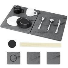 Large Stone Drying Mat for Kitchen Counter, Diatomaceous Earth Dish Drying Ma...