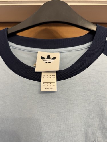 Camiseta Adidas Originals X Oasis Tour 3 Rayas Hombre Talla Extra Grande Azul - Imagen 6 de 11