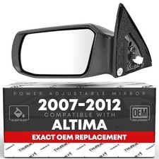 Driver Side Mirror Replacement - Compatible with 2007-2012 Nissan Altima Sedan -