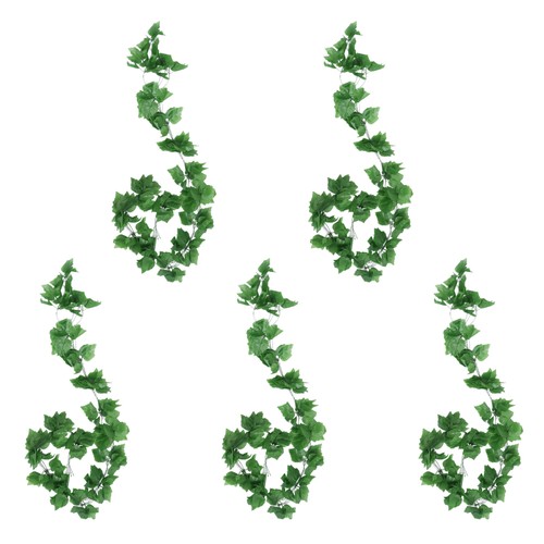 5 Pcs Artificial Grape Leaves Simulation Vines Green Decorations Faux - Picture 7 of 12