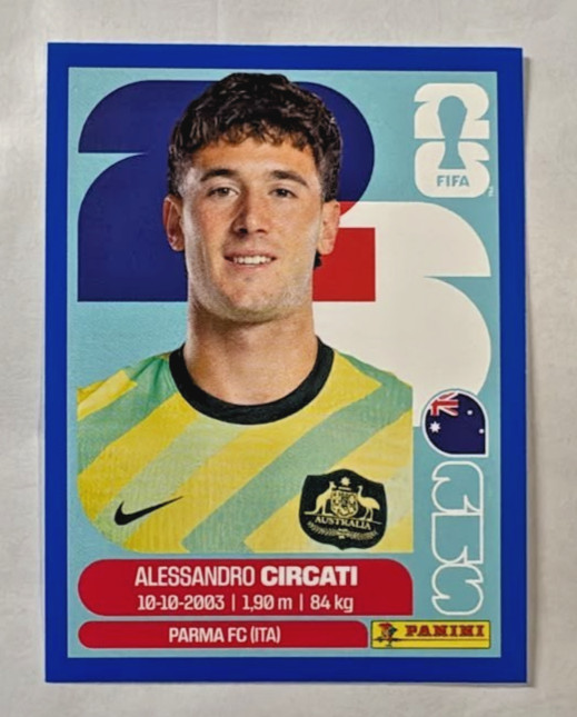 2026 100% Authentic Panini FIFA World Cup Australia Stickers Team — You Pick