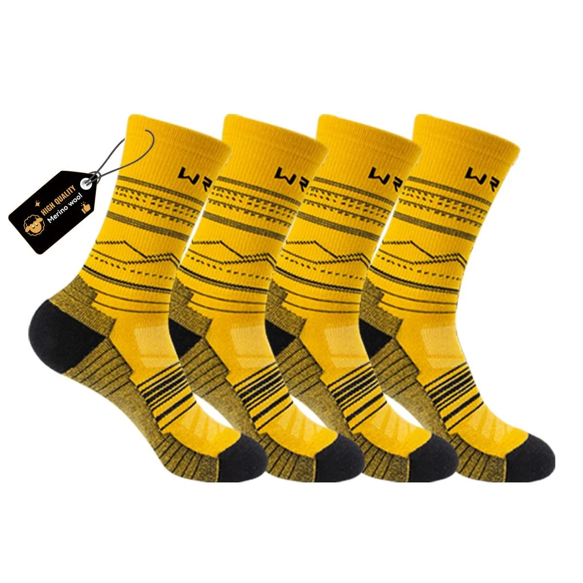 Merino wool Socks Hiking Socks,Thick Sole Cushioned Wicking Socks,For Teens a...