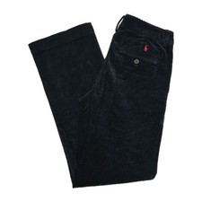 Polo Ralph Lauren Boys Corduroy Pants Navy Sz 16 Straight Leg Preppy Academia