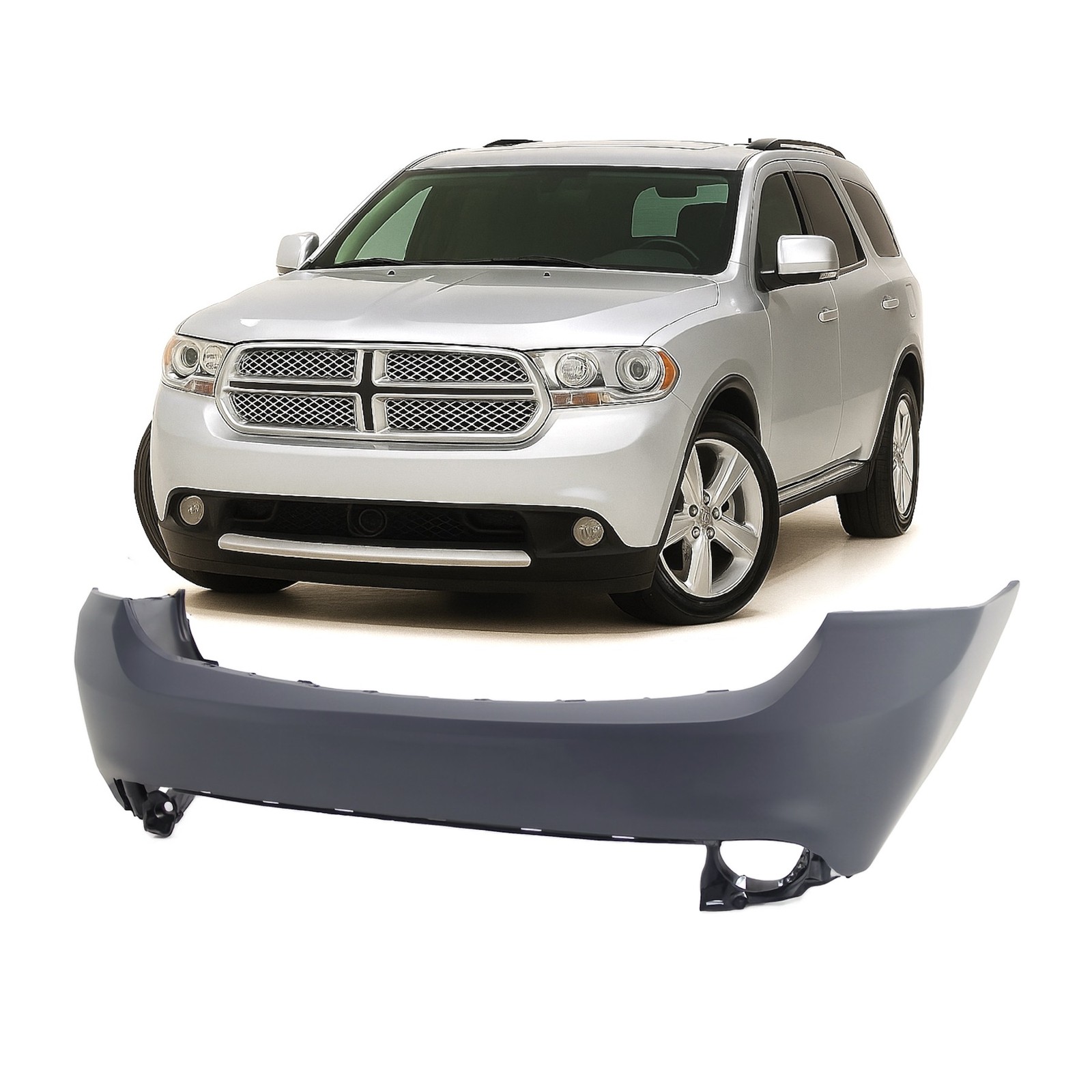 2011-2013 Dodge Durango Primed Front Upper Bumper Cover CH1000991 68089165AB