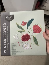 Craft Crush Winter Flower Embroidery Kit BRAND NEW