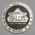 1.25 oz .999 Silver ~ Vintage Bally's Reno Casino Tokens ~ Summer Sluggers Slots