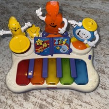 Rare 2008 Fisher Price Jammin Fun Musical Piano Keyboard Toy Lights Sounds VTG