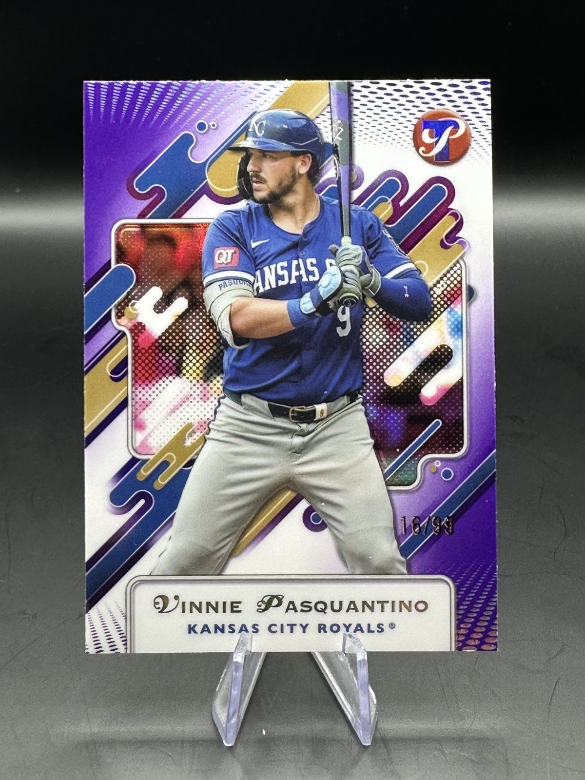 2025 Topps Pristine Vinnie Pasquantino Royals Purple Refractor /99
