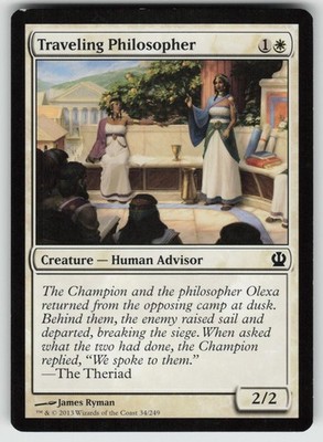 Traveling Philosopher 34 Common Theros Magic: The Gathering Lightly Played
