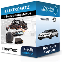 für Renault Captur 05.2013-04.2017 Towtec E-Satz 13Polig Fahrzeugspezifisch NEU