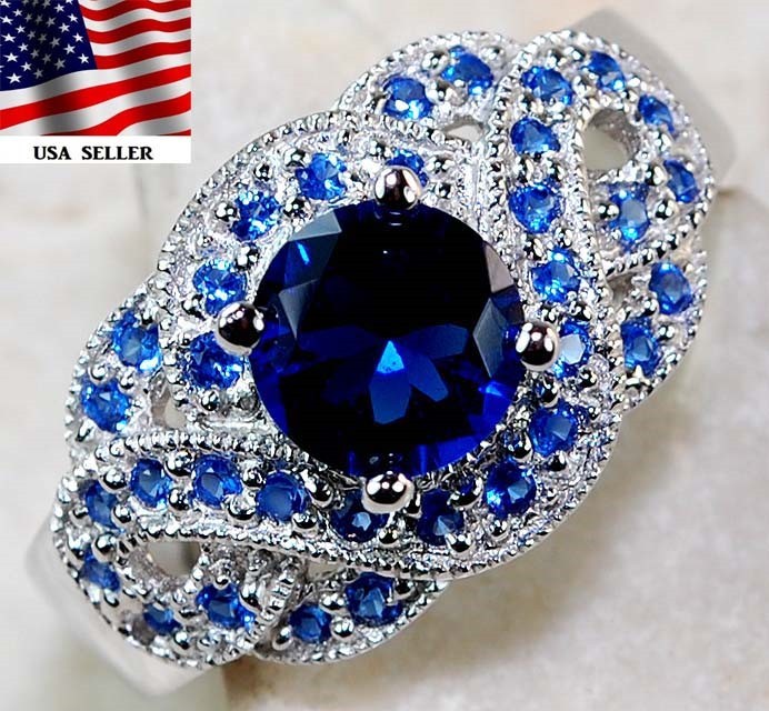2CT Heat Treated Kyanite 925 Solid Sterling Silver Ring Jewelry Sz 8 L1-5