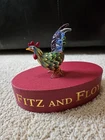 FITZ & FLOYD Glass Menagerie ROOSTER 43/103. NIB! Ready To Display!