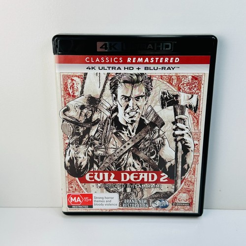 Evil Dead II 2 (4K Ultra HD + Blu-Ray) Like New + Fast Free Post