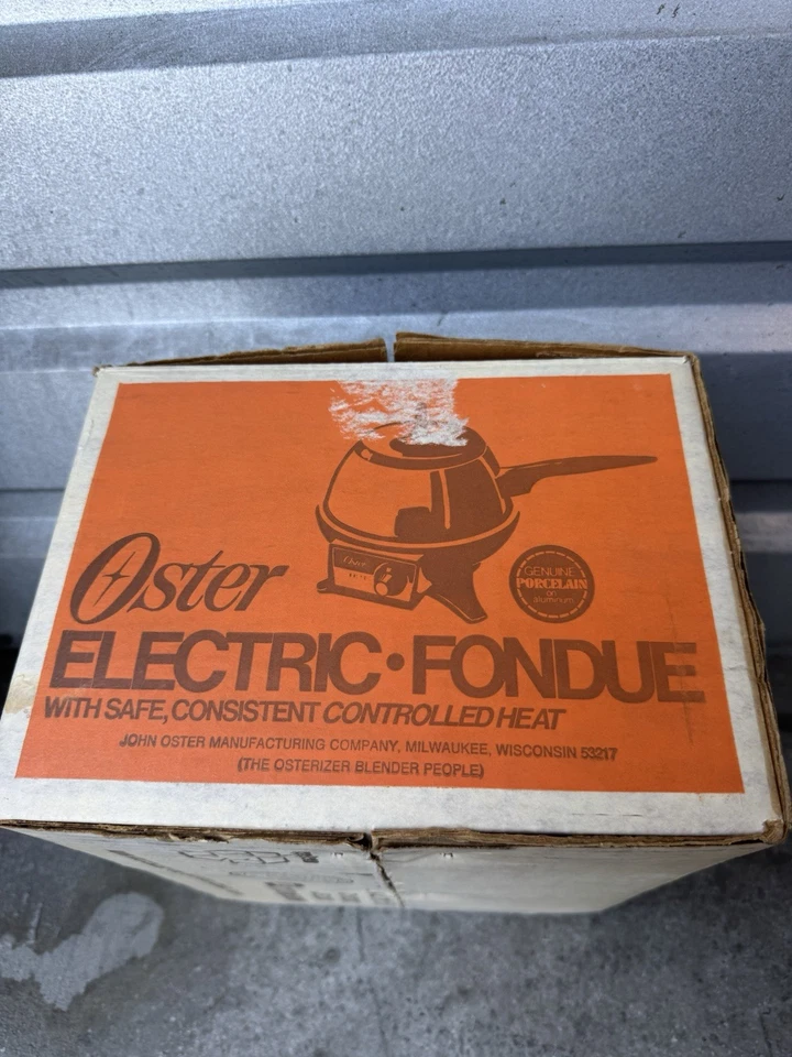 Vintage NOS Oster 681 FLAME Electric Fondue Set Aluminum - Image 2 of 4