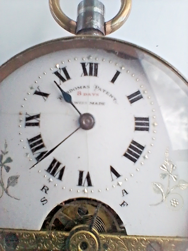 Hebdomas Orologio da Tasca 8 Giorni Ricambi Riparazione 47,3mm Dia Problema Molla - Foto 4 di 16