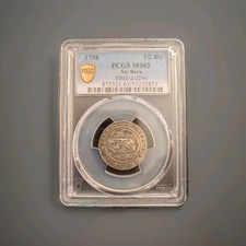 1798 Switzerland Bern 1/2 Batzen PCGS MS-63