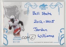 2016 Leaf Trinity Signatures Blue Spectrum 2/10 Jordan Williams-Lambert Auto r0m