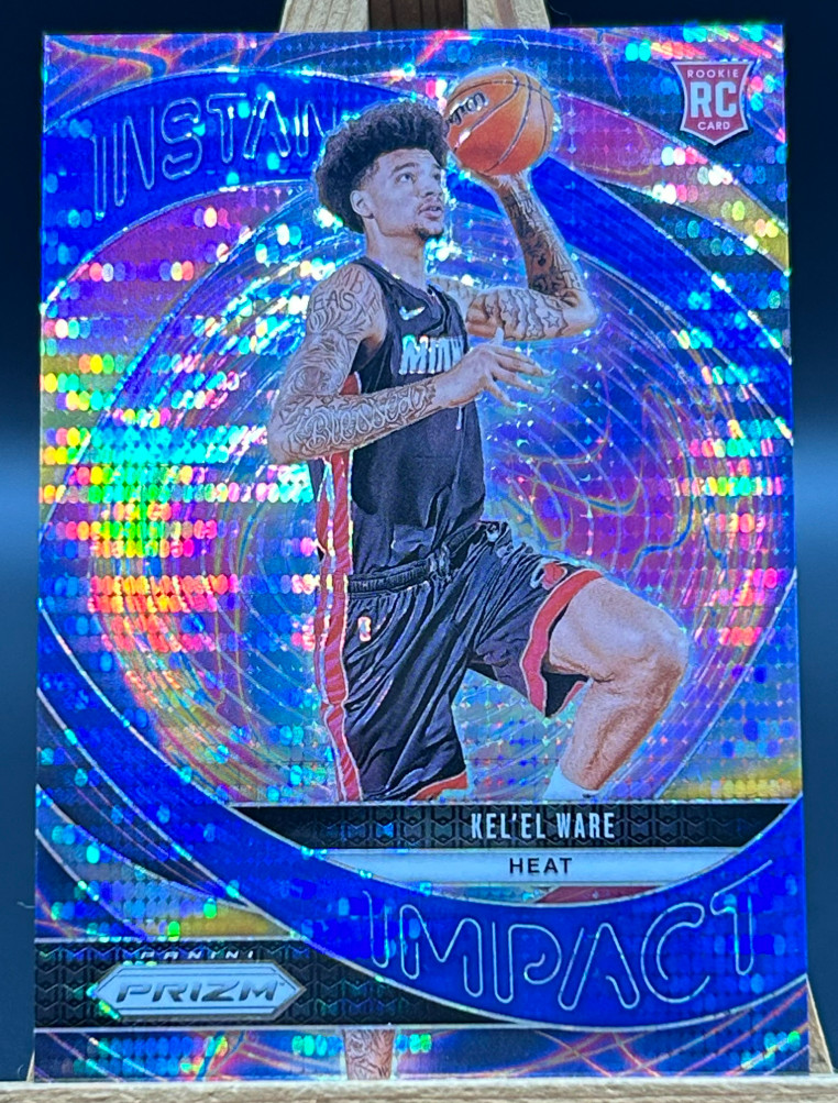 Kelel Ware 2024-25 Panini Prizm 81/99 Blue Pulsar Instant Impact RC #16