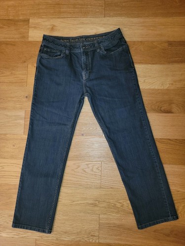 Prana Jeans Herren 34x30 Faded Black Denim Bridger Organic Cotton Slim Fit Hose