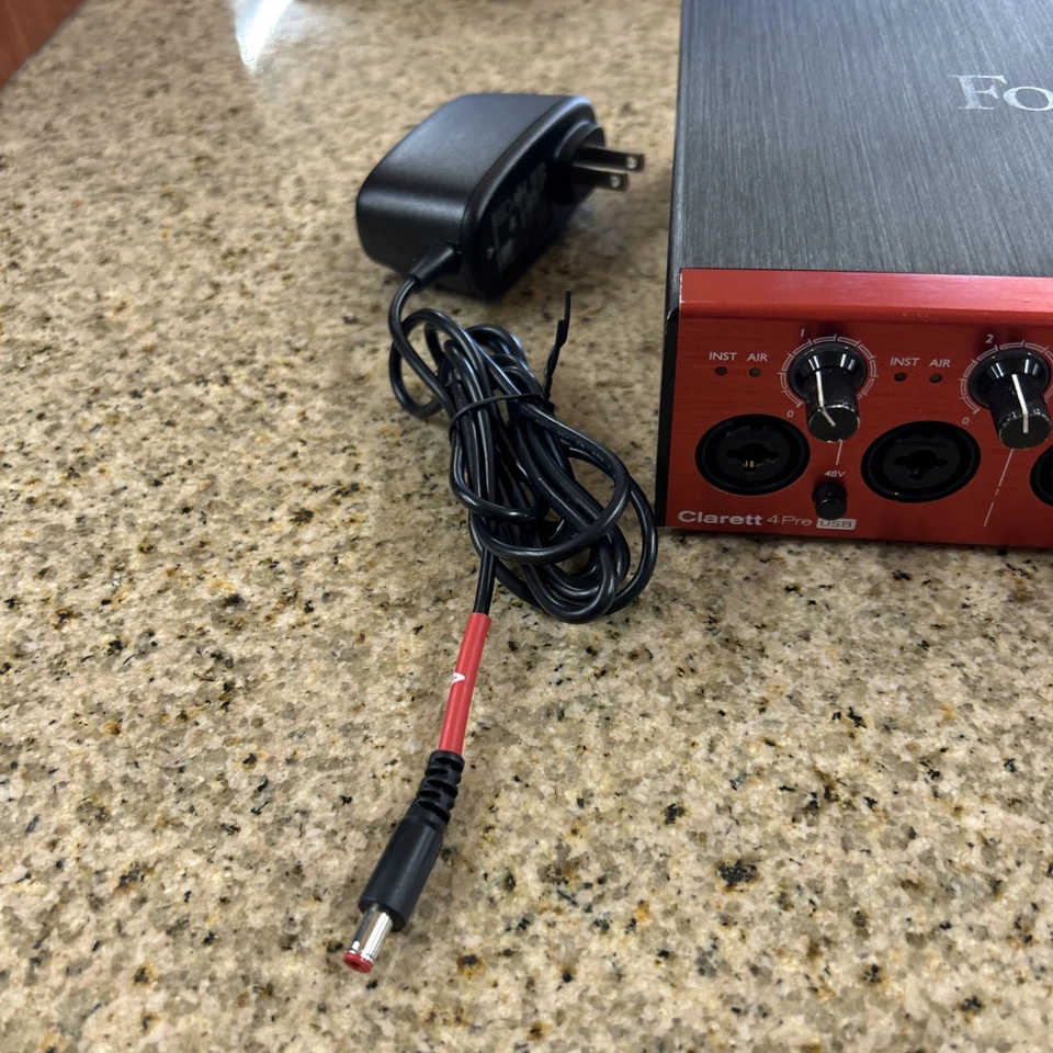 Focusrite Clarett 4Pre USB Audio Interface With Power Cable - Free Shipping - Image 4 of 4