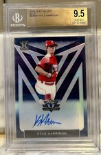 2020 Leaf Valiant Kyle Harrison Blue Auto /50 BGS 9.5 Gem Mint #24/50 Giants 🔥