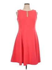 Chaps Women Red Casual Dress 14