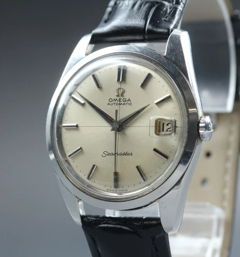 1965 Near MINT OMEGA Seamaster 35mm 166.010 Automatic Silver Dial Men's Vintage