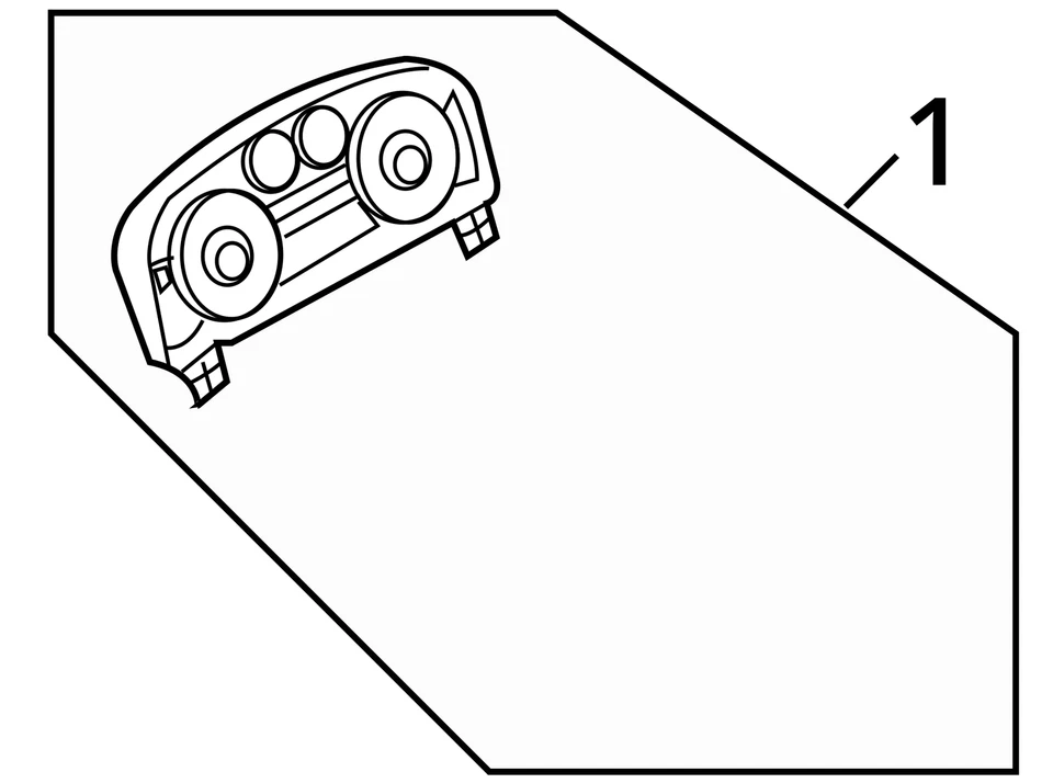 Cuadro de instrumentos velocímetro Mercury Milan 2006-2007 medidores M5V30 Foto 4 de 4