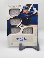 2018 PANINI IMMACULATE TYLER WADE NEW YORK  QUAD PATCH AUTO /99
