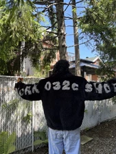 Veste 032c Noir,portée Par Nicky Jam ,concert Fuego Fuego,veste Original.