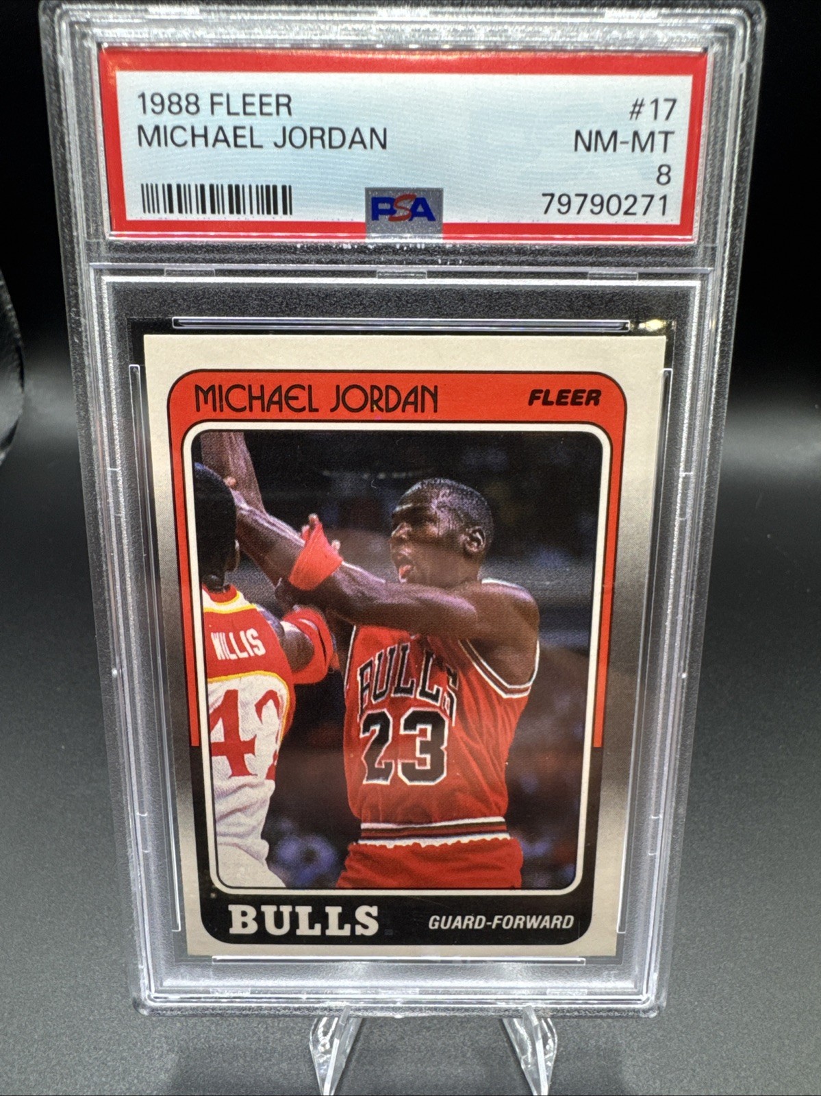 1988 Fleer Michael Jordan #17 PSA 8 NM-MT Gorgeous Card!