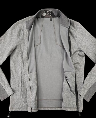 Greyson Men's Large Grey Stretch Full Zip Sequoia Golf Jacket - Picture 4 of 7