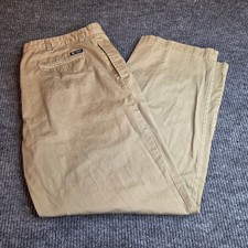 Chaps Mens Khaki Pants Classic Fit Casual Cotton Blend Trousers W38 L32