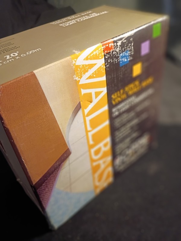 Roppe Self-Stick Vinyl Wall Base – 4" x 20' Roll – Black, Semi-Gloss – New