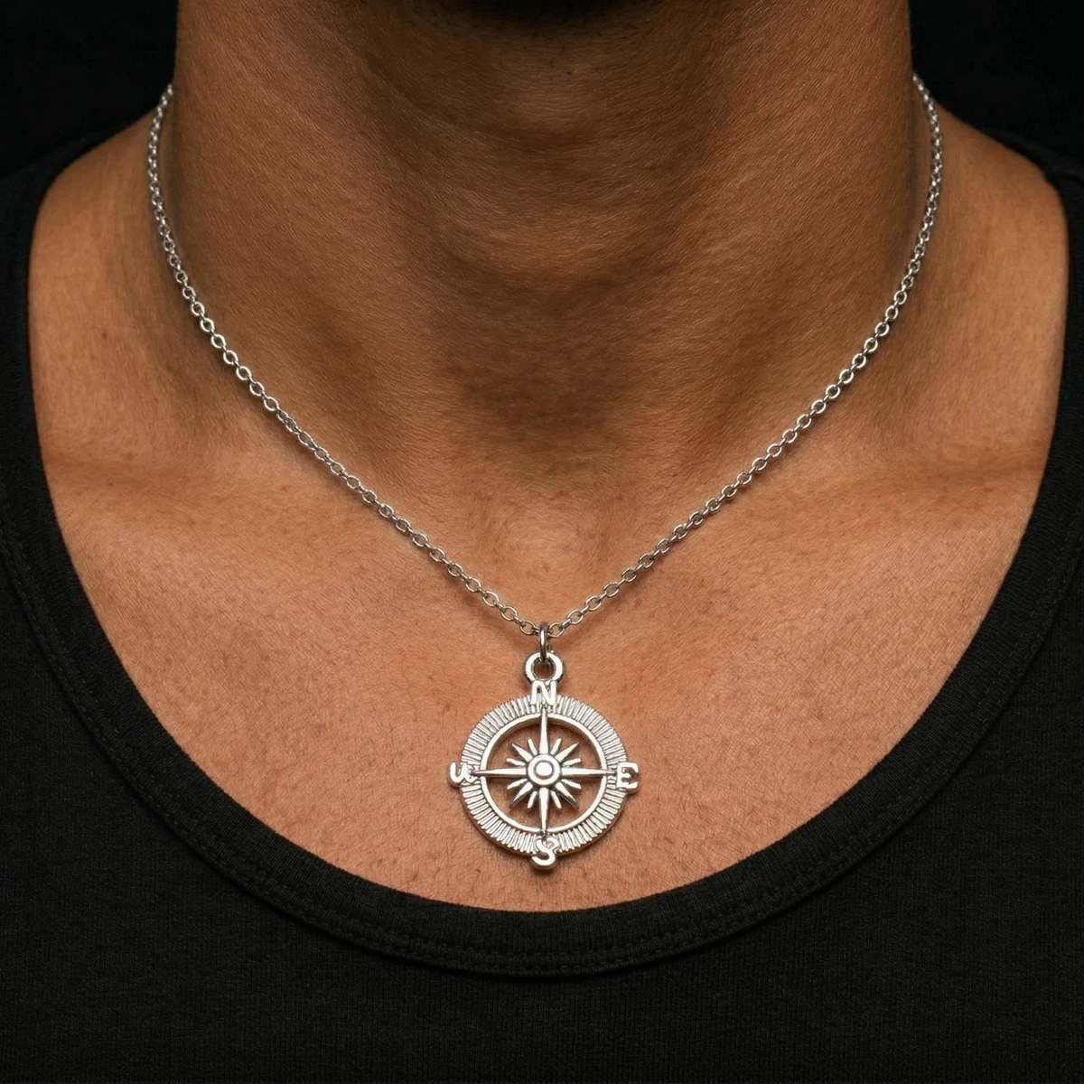 Collana Bussola In Argento 925 Con Scritta "Non Perdere Mai La Strada" – Gioiello Significativo Per Laurea E Occasioni Speciali, Regalo Donna